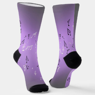 Lila Musikanmerkungen Socken