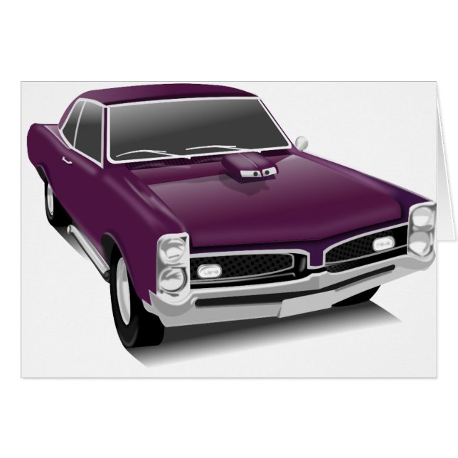 Lila Muskelwagen (Vorderseite (Horizontal))