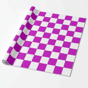 Lila Muster eines Karos Geschenkpapier