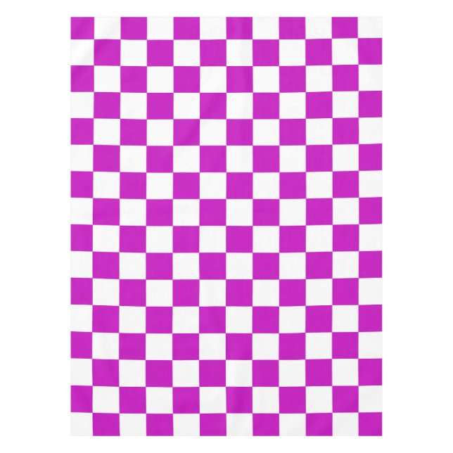 Lila Muster eines Karos Tischdecke (Vorderseite)