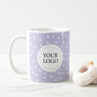 Lila Muster Einfaches Muster Geschäft-Logo Custom
