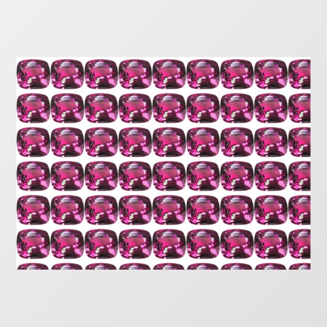 Lila Muster Fensteraufkleber (Blatt)