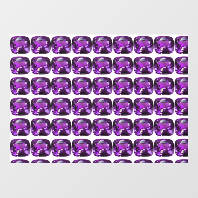 Lila Muster Fensteraufkleber (Blatt)