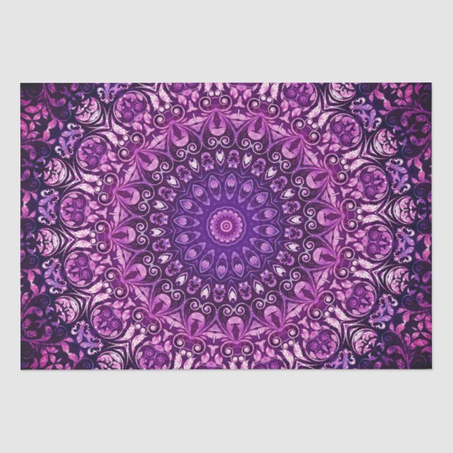 Lila Muster für Blumendach Seidenpapier (Vorderseite)