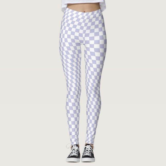 Lila Muster für viereckiges Karton Leggings (Vorderseite)