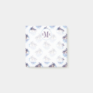 Lila Muster für Wasserfarben Post-it Klebezettel