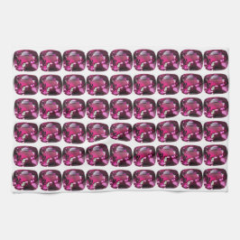 Lila Muster Geschirrtuch