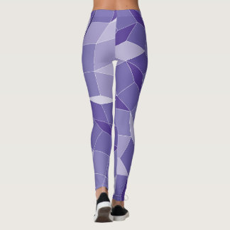 Lila Muster Leggings