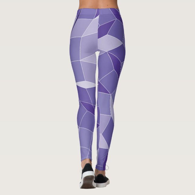 Lila Muster Leggings (Rückseite)