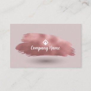 Lila Muster mit einem Pinselstrich mit Rose Visitenkarte