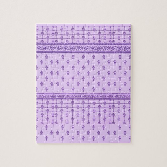 lila Muster Puzzle (Vertikal)