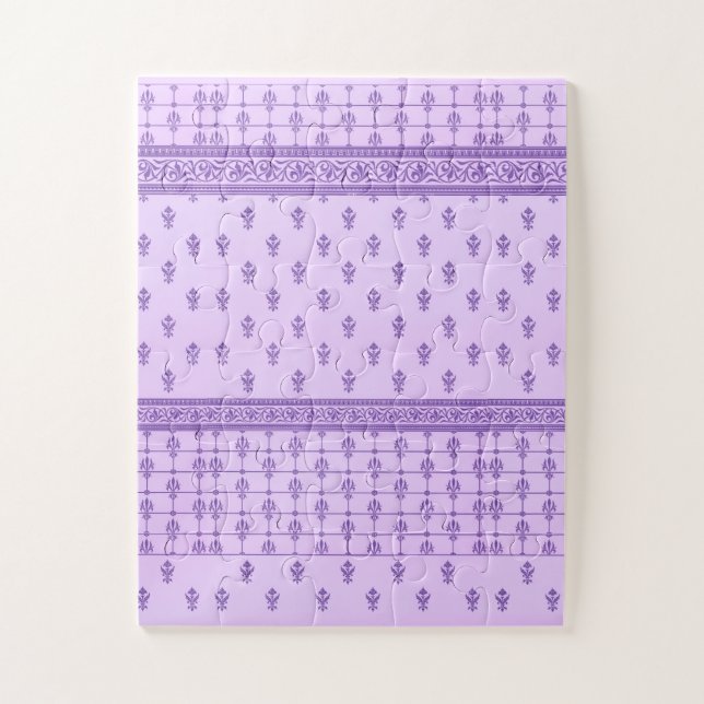 lila Muster Puzzle (Vertikal)