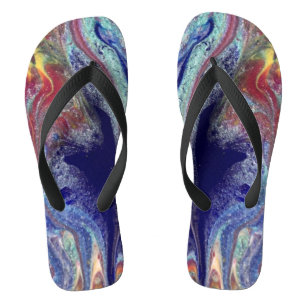 Lila Mysterienspritzer Flip Flops