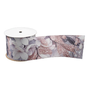 Lila Mystical Wisteria Drift Satinband