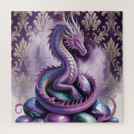 Lila-mystischer Drache Gothic Puzzle