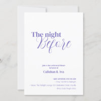 Lila Nacht vor