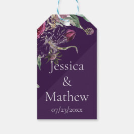 Lila Nachtschatten für Blume Geschenkanhänger