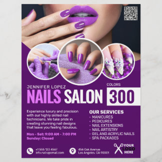 Lila Nail Salon Flyer