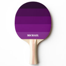 Lila Name Black Ping Pong Paddle