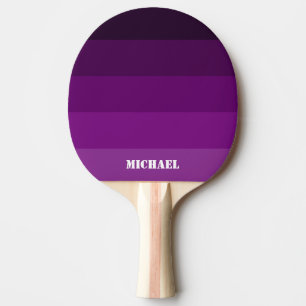 Lila Name Black Ping Pong Paddle Tischtennis Schläger