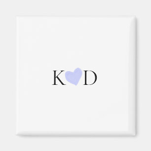Lila Name des Pastells Magnet