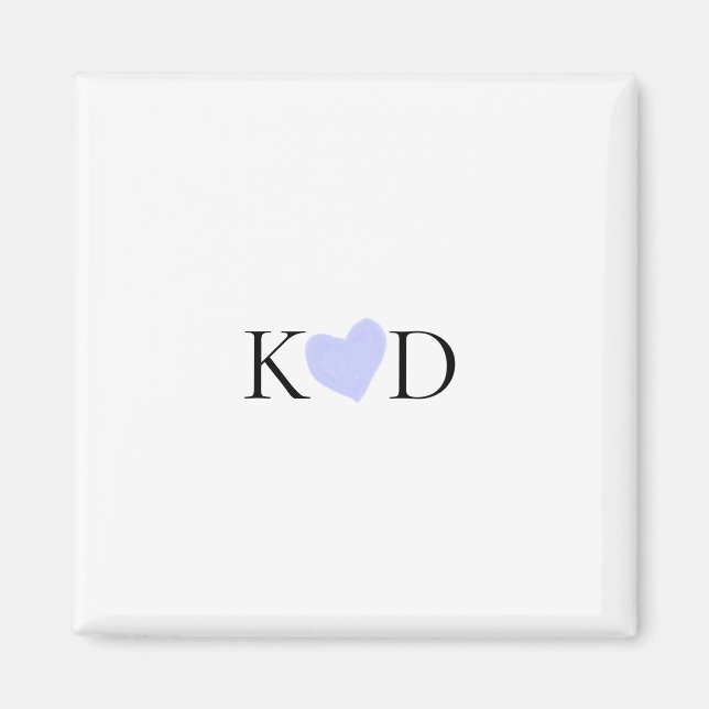 Lila Name des Pastells Magnet (Vorne)