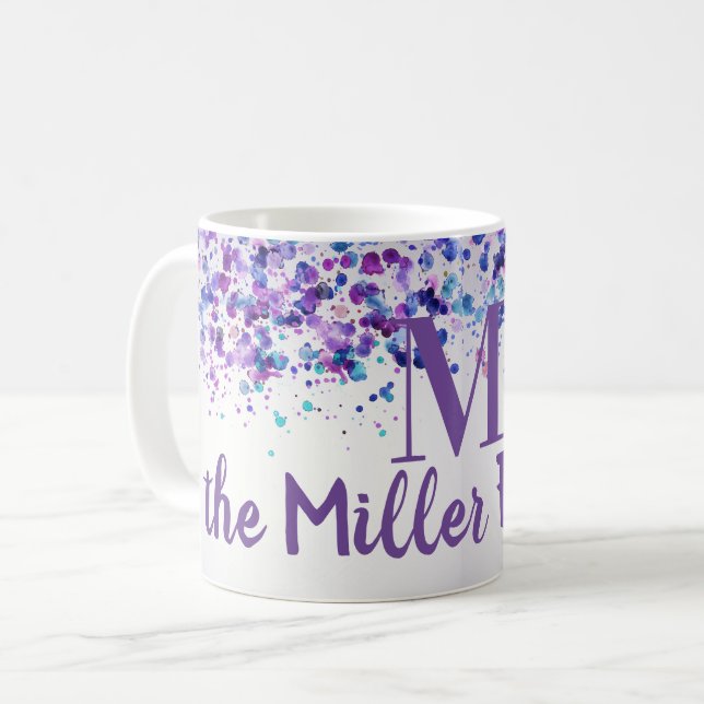 Lila Name für die Farbe   Kaffeetasse (Vorderseite Links)