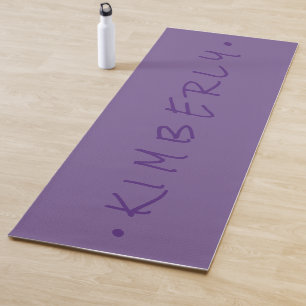 Lila Name für eine Lässige Handschrift Yogamatte