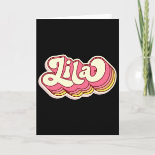 Lila Name Personalisiert Vorname Nachname Karte