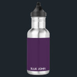 Lila Name von Blue John Edelstahlflasche<br><div class="desc">Lila Name von Blue John</div>