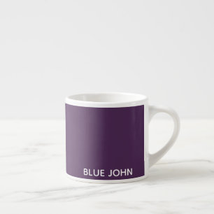 Lila Name von Blue John Espressotasse