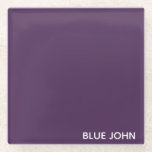 Lila Name von Blue John Glasuntersetzer<br><div class="desc">Lila Name von Blue John</div>