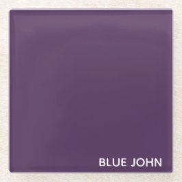 Lila Name von Blue John Glasuntersetzer