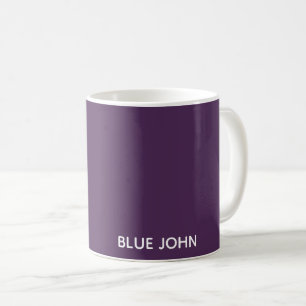 Lila Name von Blue John Kaffeetasse