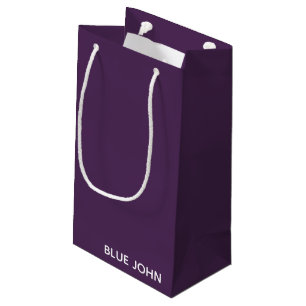 Lila Name von Blue John Kleine Geschenktüte
