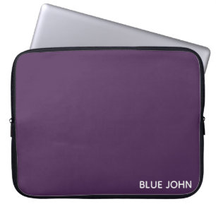 Lila Name von Blue John Laptopschutzhülle