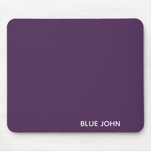 Lila Name von Blue John Mousepad (Vorne)