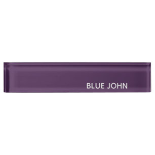 Lila Name von Blue John Namensplakette