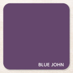 Lila Name von Blue John Rechteckiger Pappuntersetzer<br><div class="desc">Lila Name von Blue John</div>