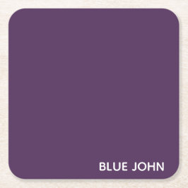 Lila Name von Blue John Rechteckiger Pappuntersetzer