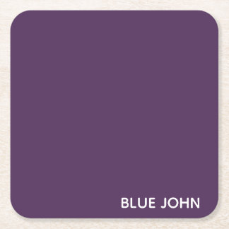 Lila Name von Blue John Rechteckiger Pappuntersetzer