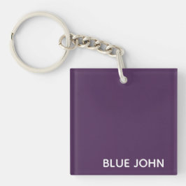 Lila Name von Blue John Schlüsselanhänger