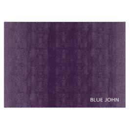 Lila Name von Blue John Schneidebrett