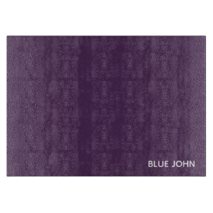 Lila Name von Blue John Schneidebrett