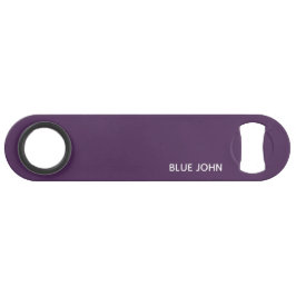 Lila Name von Blue John Speed Flaschenöffner
