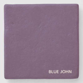 Lila Name von Blue John Steinuntersetzer