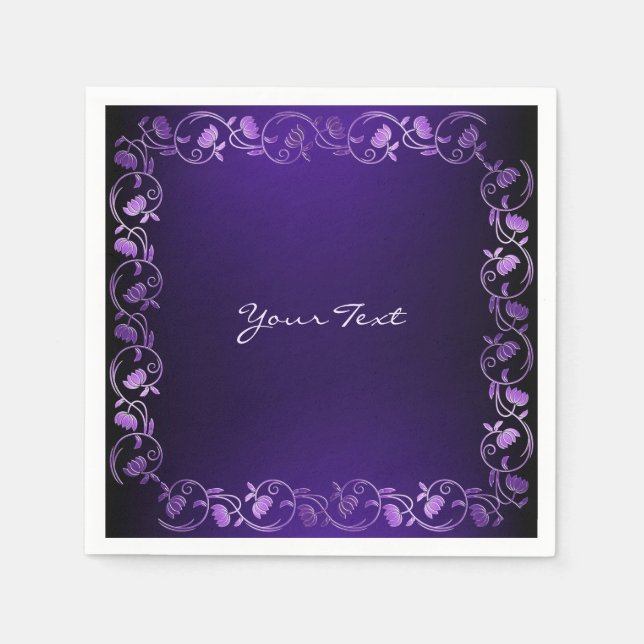 Lila Napkins Serviette (Vorderseite)
