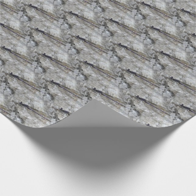 Lila Naturmuster   Geschenkpapier (Ecke)