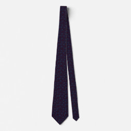 Lila Navy Blue Floral Neck Tie Krawatte