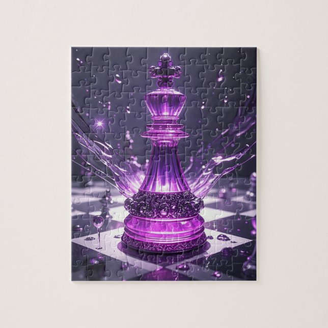 Lila Nebel Schach Puzzle (Vertikal)